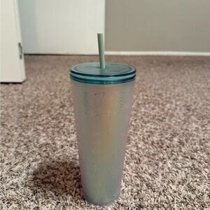 Iridescent Starbucks Tumbler with Straw